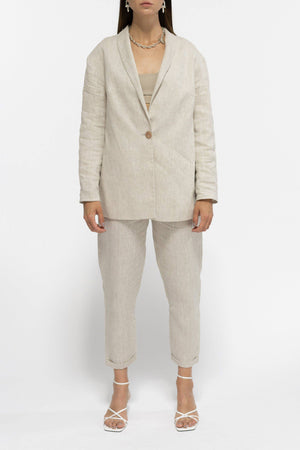 
            
                Load image into Gallery viewer, Casual Linen Suit - MereU
            
        